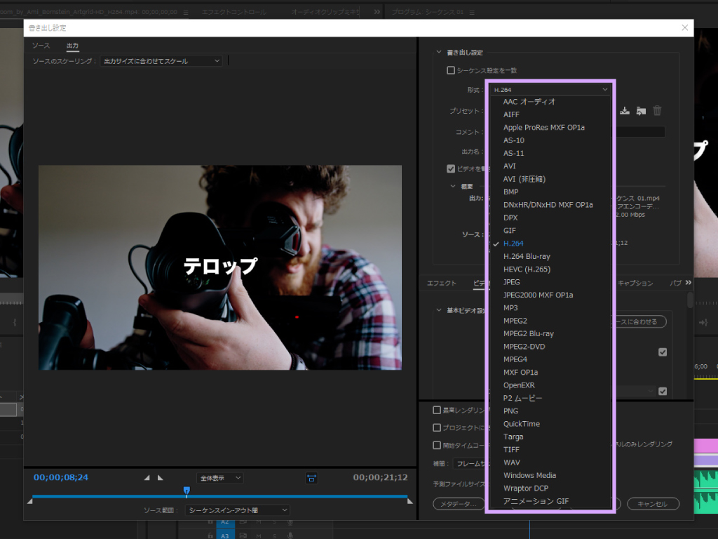 Premiere Pro 動画を書き出す方法 高画質で書き出すにはエンコード設定がポイント モーションファイル