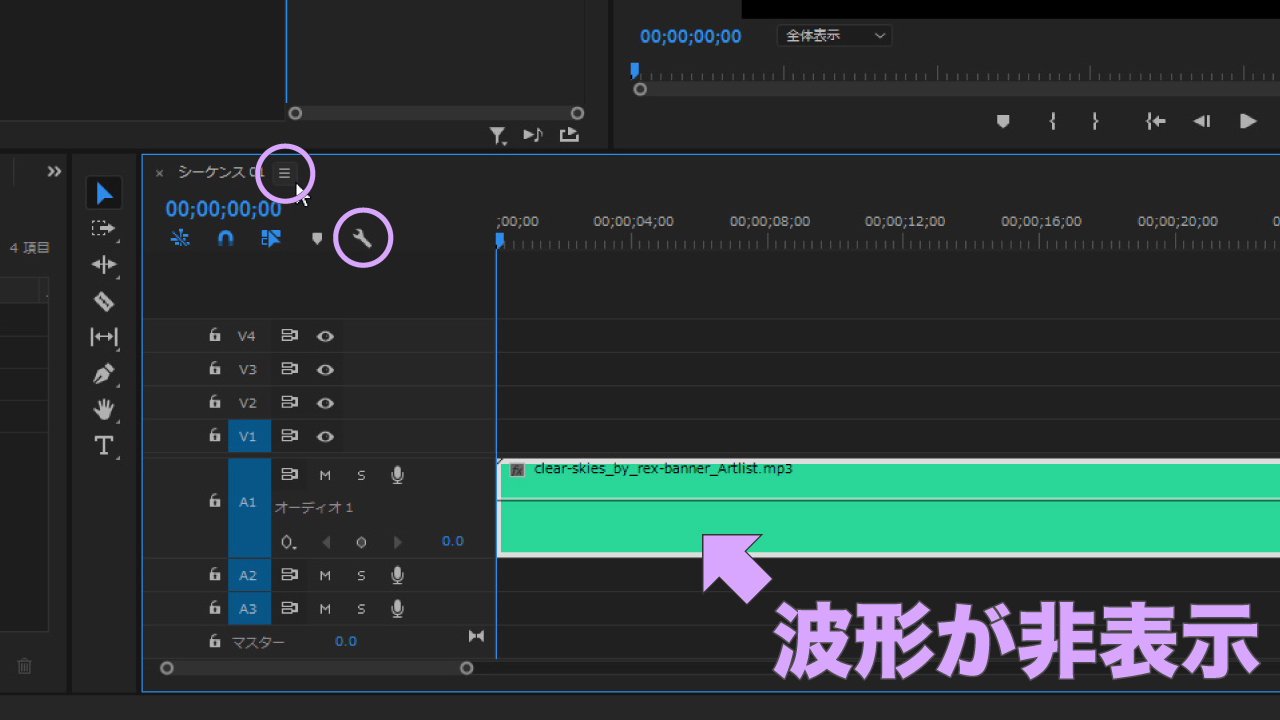 Adobe premiere mts нет звука